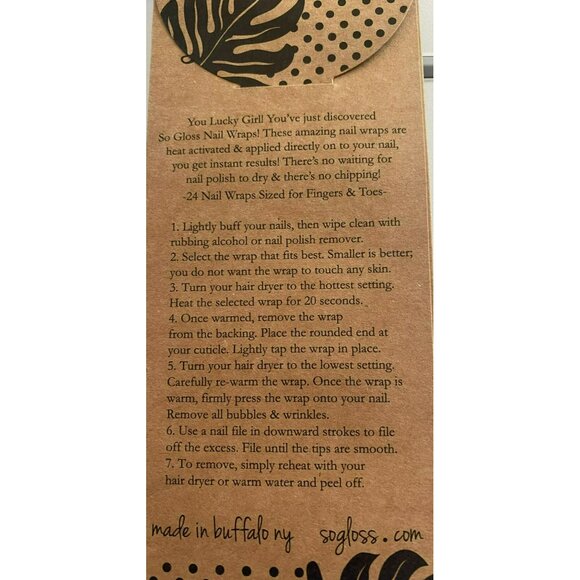 So Gloss Silver Swiss Dot Nail Wraps Heat Activated Set Of Two For Fingers & Toe - Picture 6 of 6